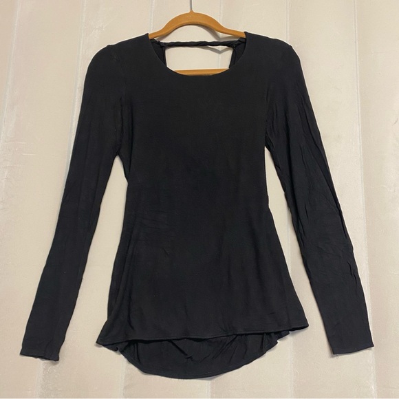 Ruth Anthropologie Women’s Top Criss Cross Strap Drape Back Minimalist Grunge - Picture 1 of 9